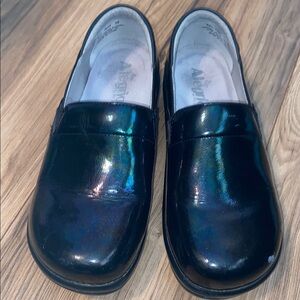 Alegria Iridescent Slip ons